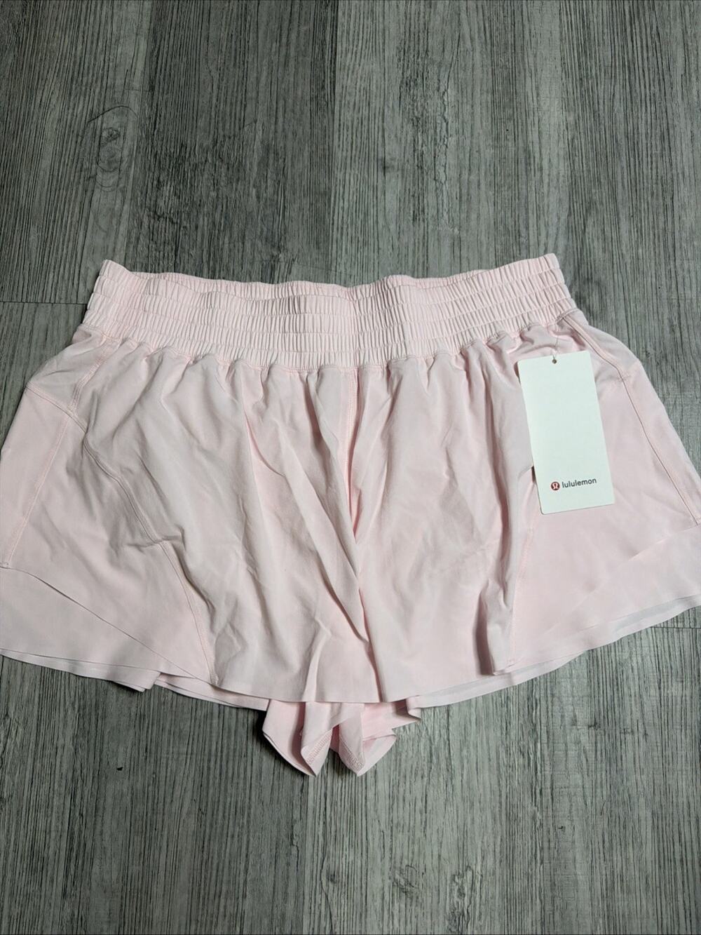 Authentic Lululemon Shake It Out High Rise Run Short 2.5" Pink Pearl XL LW7DKOS